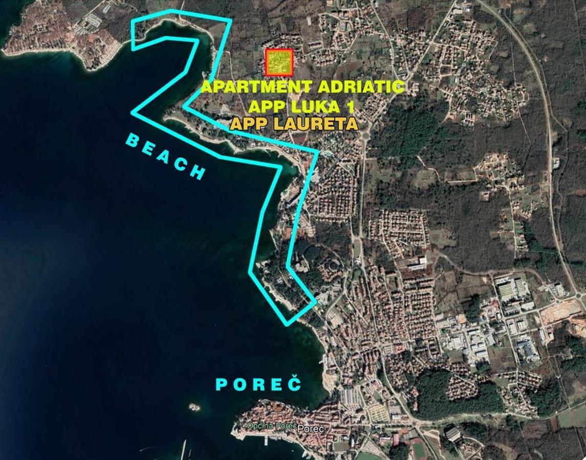 Apartment Laureta Poreč Eksteriør bilde